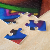 Afrikanische Frau mit traditionellem Wachs Puzzle (Seite)