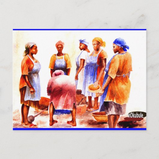 AFRIKANISCHE FRAU MOJISOLA A GBADAMOSI POSTKARTE (Vorderseite)