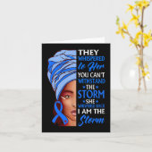 Afrikanische Frau nach dem Sturm Ataxia Karte (Gelbe Blume)