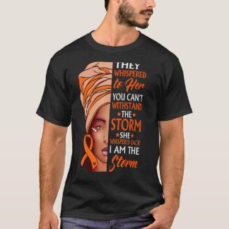 Afrikanische Frau nach dem Sturm COPD-Bewusstsein T-Shirt