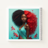 Afrikanische Frau Notizblock (Rückseite)