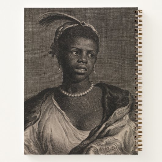 Afrikanische Frau Notizblock (Rückseite)