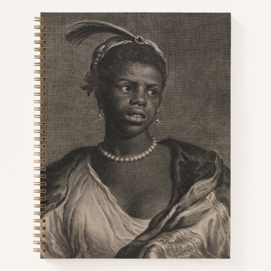 Afrikanische Frau Notizblock (Vorderseite)