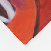 Afrikanische Frau Ölgemälde Fleece Blanket (Ecke)