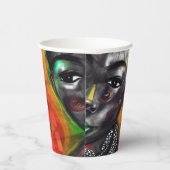 Afrikanische Frau Pappbecher (Rechts)