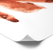 Afrikanische Frau, realistisches Kunstwerk. Aquare Poster (Ecke)