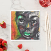 Afrikanische Frau Serviette (Beispiel)