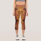 Afrikanische Frau und Giraffe Leggings (Vorderseite)