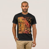 Afrikanische Frau und Giraffe-T - Shirt (Vorne ganz)
