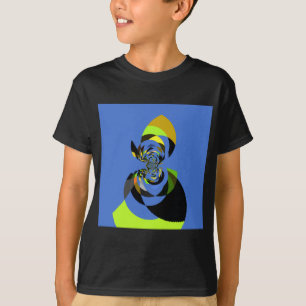 Afrikanische Frau Vektor Design Kunst Druck T-Shirt