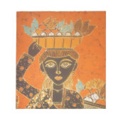 Afrikanische Frauen, die Körbe tragen, anpassen Notizblock (Vorderseite)