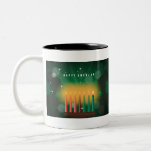 Afrikanische Frauen glücklich kwanzaa Zweifarbige Tasse