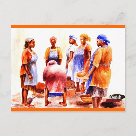 Afrikanische Frauen heute 1 27 2012 Postkarte (Vorderseite)