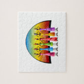 Afrikanische Frauen in farbenfrohen Kleidern Puzzle (Vertikal)