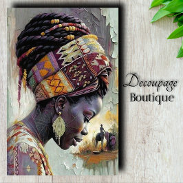 Afrikanische Frauen in ländlichen Gebieten warme D Seidenpapier