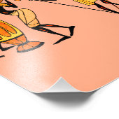 Afrikanische Frauen kochen und tanzen Fotodruck (Ecke)