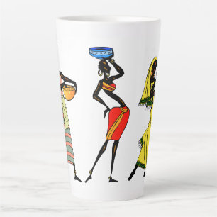 Afrikanische Frauen Latte Tasse