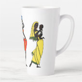 Afrikanische Frauen Latte Tasse (Rechts)