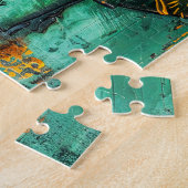 Afrikanische Frauen mit Regenschirmen Puzzle (Seite)