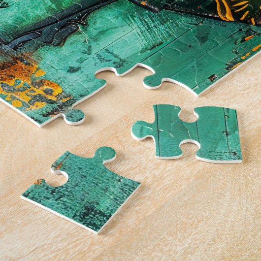 Afrikanische Frauen mit Regenschirmen Puzzle (Seite)