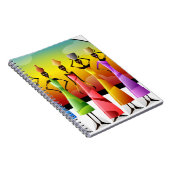 Afrikanische Frauen mit Töpferei auf den Köpfen Notizblock (Rechte Seite)