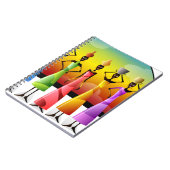 Afrikanische Frauen mit Töpferei auf den Köpfen Notizblock (Linke Seite)