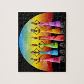 Afrikanische Frauen mit Töpferei auf den Köpfen Puzzle (Vertikal)