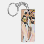 Afrikanische Frauen Schlüsselanhänger Gaben Modern (Vorderseite links)