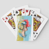 Afrikanische Frauen spielen Karten Spielkarten (Rückseite)