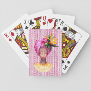 Afrikanische Frauen-Spielkarten Spielkarten
