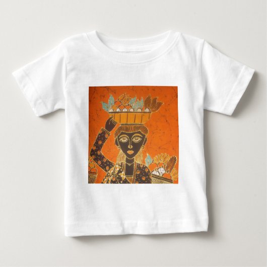 afrikanische Frauen tragen Korbkunst Baby T-shirt (Vorderseite)