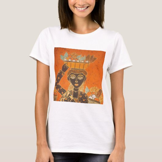 afrikanische Frauen tragen Korbkunst T-Shirt (Vorderseite)