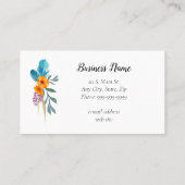 Afrikanische Frauen-Visitenkarte Visitenkarte (Rückseite)