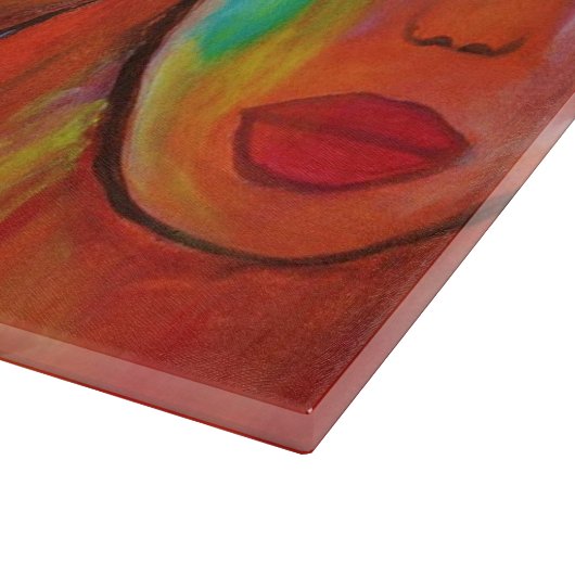 Afrikanische Frauen - Vorstand für Ölgemälde Schneidebrett (Ecke)