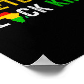 Afrikanische Freiheitsgeschichte - Schwarze Geschi Poster (Ecke)