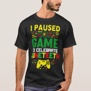 Afrikanische Gamer Männer Ich hielt mein Spiel an, T-Shirt