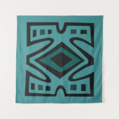 afrikanische geometrische Muster Wandteppich (Vorderseite (Horizontal))