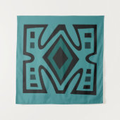 afrikanische geometrische Muster Wandteppich (Vorderseite)