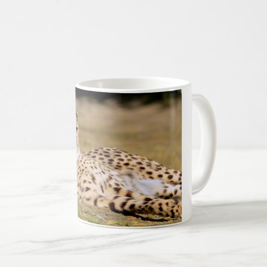 Afrikanische Geparden Kaffeetasse (VorderseiteRechts)
