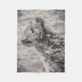 Afrikanische gepunktete Hyäne Fleecedecke (Vorderseite)