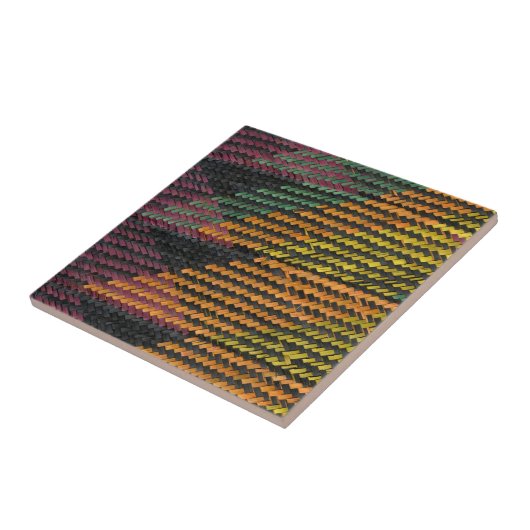 Afrikanische gesponnene Stroh-Matte Fliese (Seite)