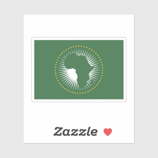 Afrikanische Gewerkschaft Aufkleber (Blatt)