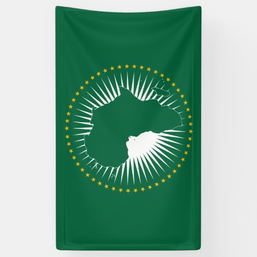 Afrikanische Gewerkschaft-Flagge (Afrika) (Panafri Banner (Vertikal)