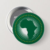 Afrikanische Gewerkschaft-Flagge (Afrika) (Panafri Button (Vorne & Hinten)
