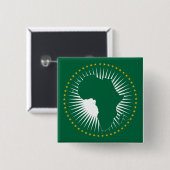 Afrikanische Gewerkschaft-Flagge (Afrika) (Panafri Button (Vorne & Hinten)