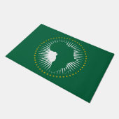 Afrikanische Gewerkschaft-Flagge (Afrika) (Panafri Fußmatte (Schrägansicht)
