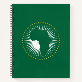 Afrikanische Gewerkschaft-Flagge (Afrika) (Panafri Notizblock