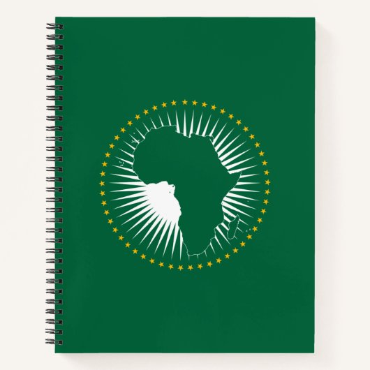 Afrikanische Gewerkschaft-Flagge (Afrika) (Panafri Notizblock (Vorderseite)