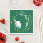 Afrikanische Gewerkschaft-Flagge (Afrika) (Panafri Serviette (Beispiel)