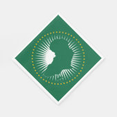 Afrikanische Gewerkschaft-Flagge (Afrika) (Panafri Serviette (Ecke)